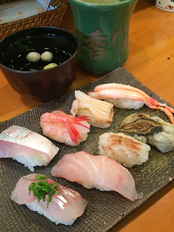 金沢地物オススメにぎりセット