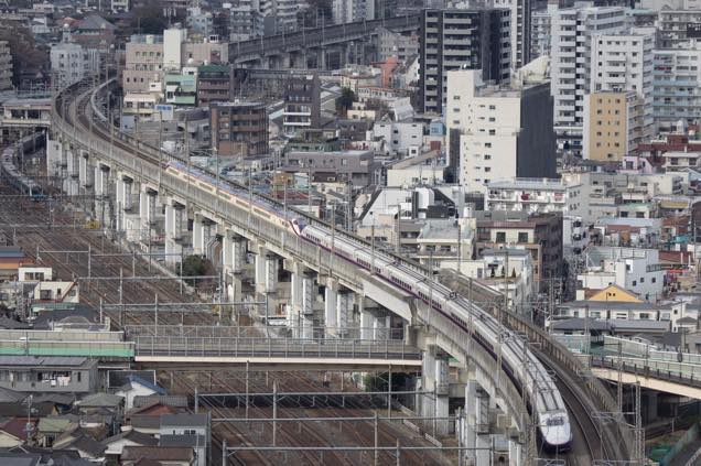 北とぴあの北向き展望室からの景色