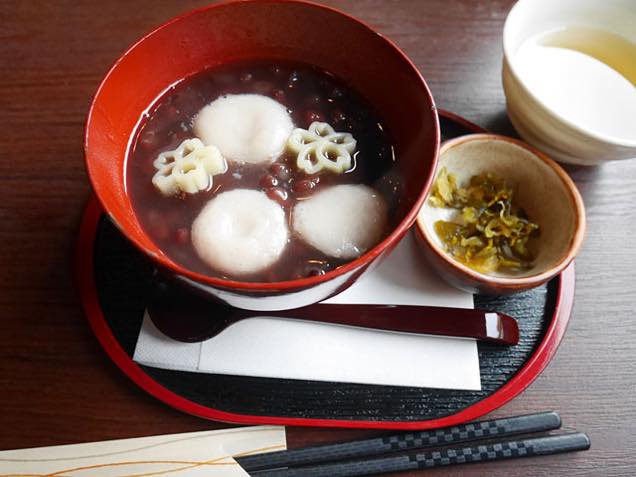 蕎麦白玉ぜんざい