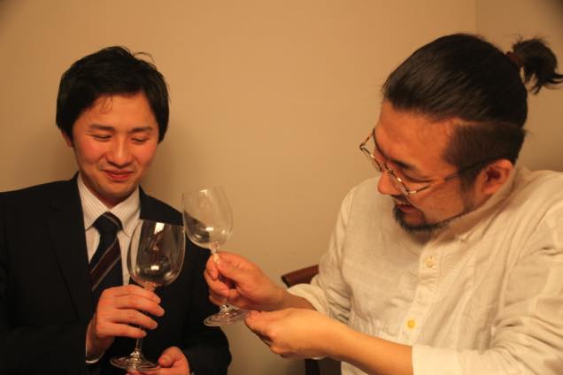 照井誉之介町長と乾杯！