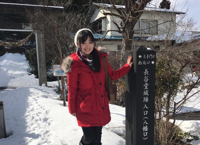 長谷堂城跡入口