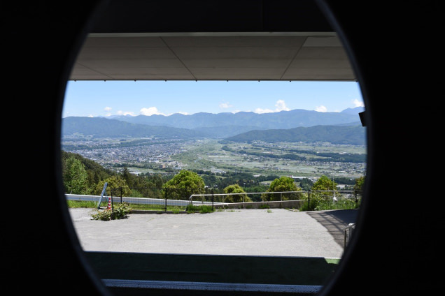 きのこ王国 顔ハメ看板からの展望