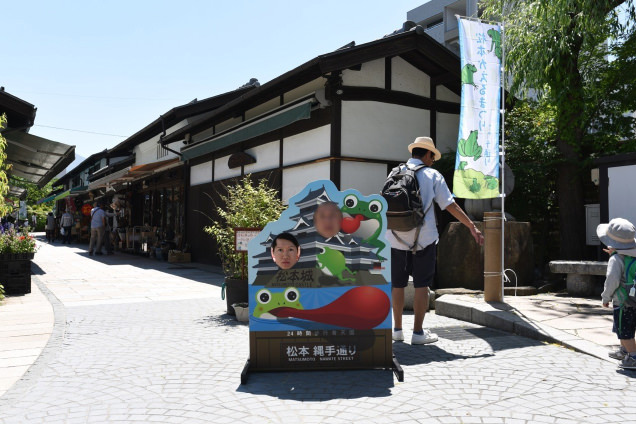 なわて通り商店街 顔ハメ看板