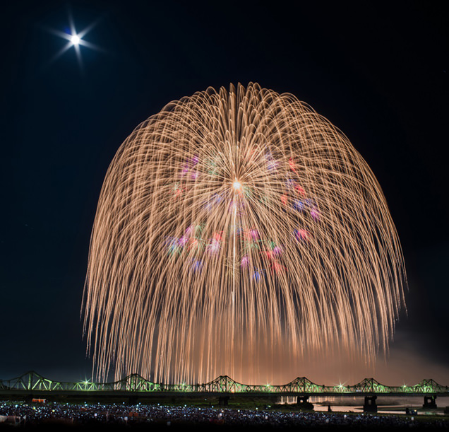 長岡花火　正三尺玉