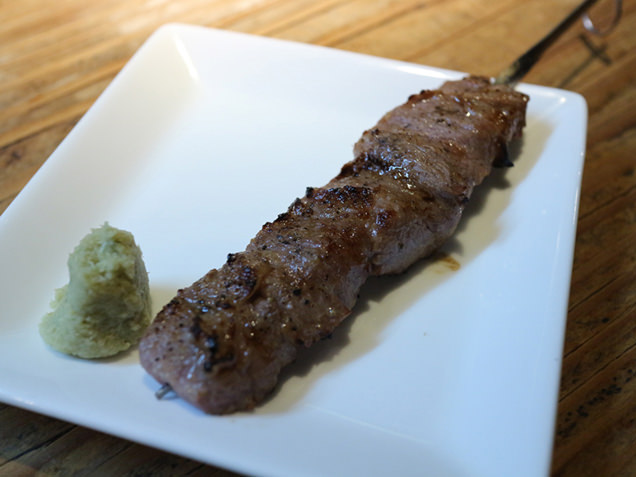 盃爛処　馬ハラミ串