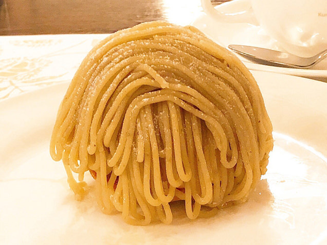 新栗を使ったモンブラン