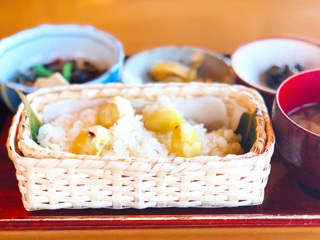 栗おこわ山里定食