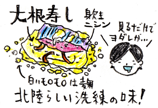 大根寿しイラスト