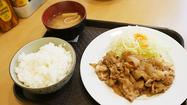 笑姜や　生姜焼き定食　特製醤油ダレ