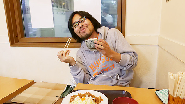 笑姜や　生姜焼き定食　特製醤油ダレ