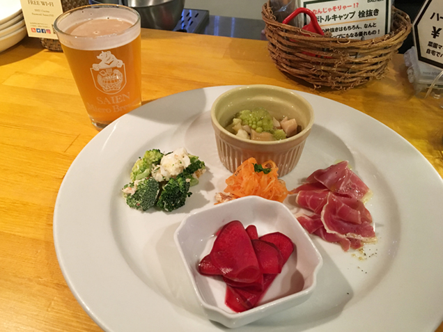 菜園マイクロブルワリー　おまかせ前菜5種