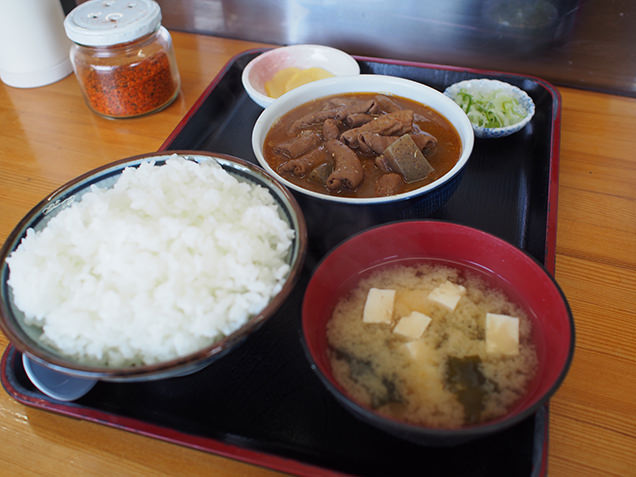 永井食堂　もつ煮定食