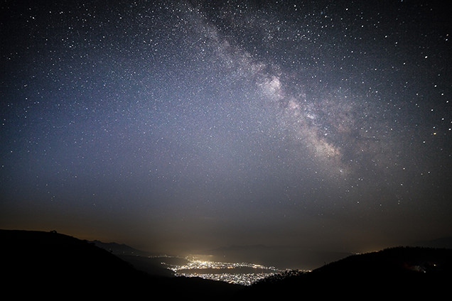 高ボッチ高原からの星空