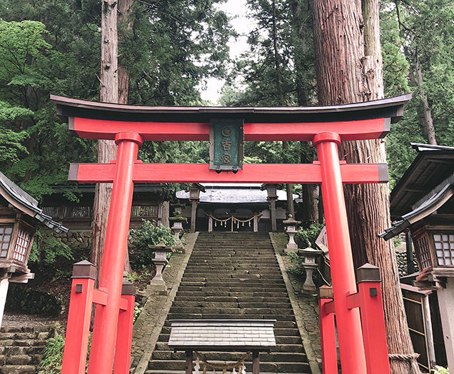 高山の日枝神社の鳥居