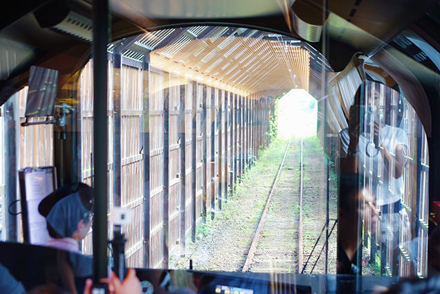 列車先頭からの景色