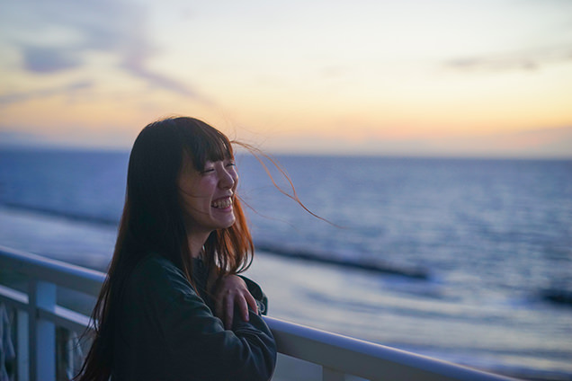汐美荘　夕日スポット