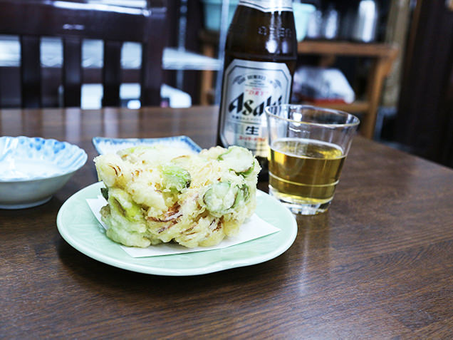下仁田ねぎのかき揚げ