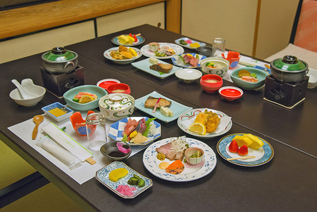 大牧温泉の夕食
