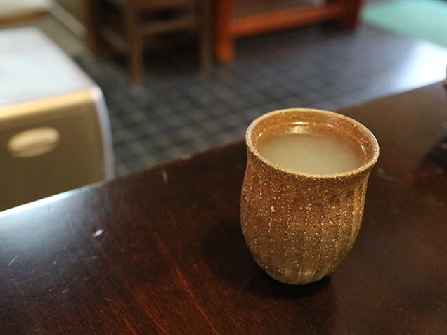 そば湯割り