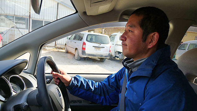 現採石場へ