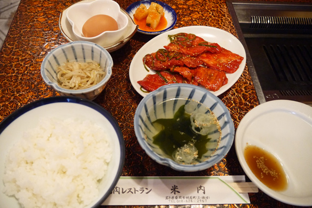 カルビ定食