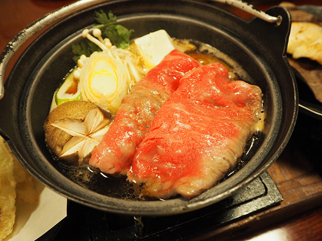 赤城牛のすき焼き