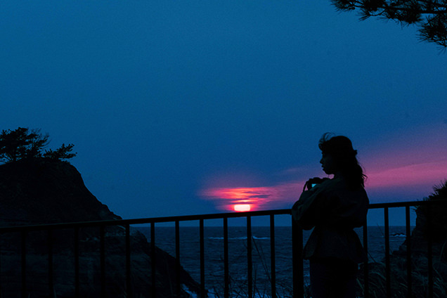 堂ヶ島からの夕日