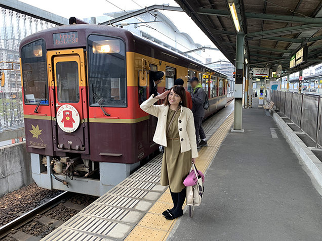 トロッコ列車と筆者