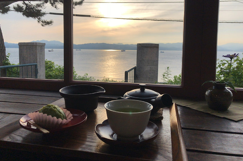 夕日
