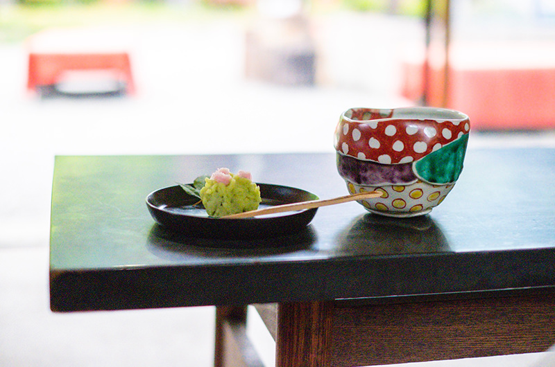 季節の和菓子とお抹茶