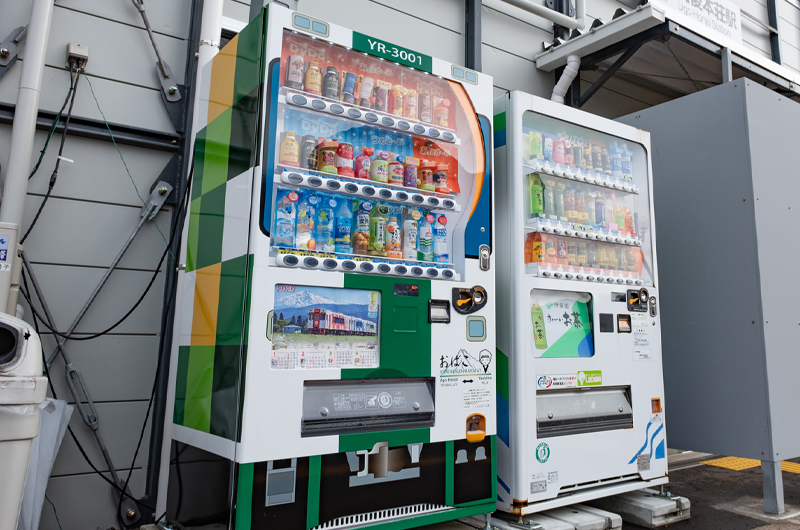 緑の自販機