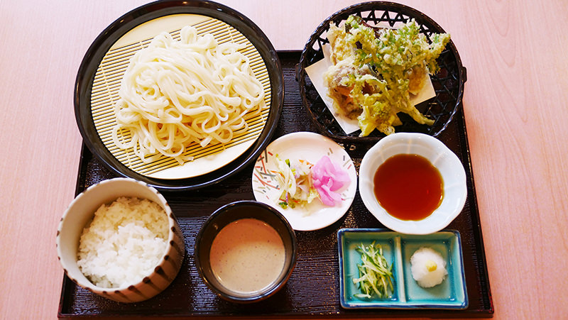 うどん　季節の天ぷら