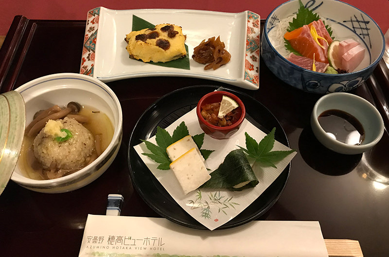 安曇野穂高ビューホテルの夕食