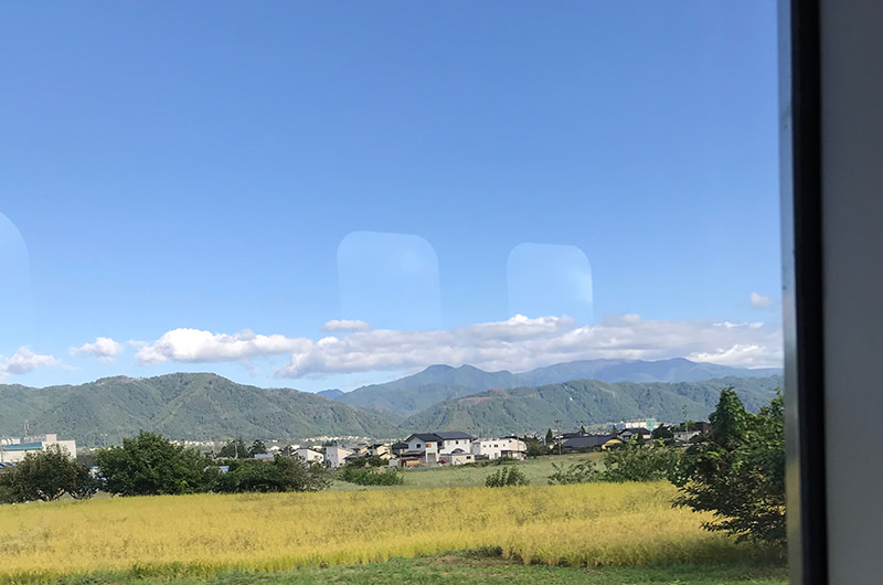 大糸線　車窓