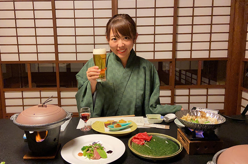 夕食　筆者