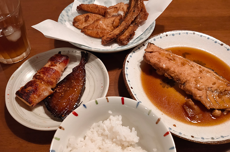 筆者が作った魚料理