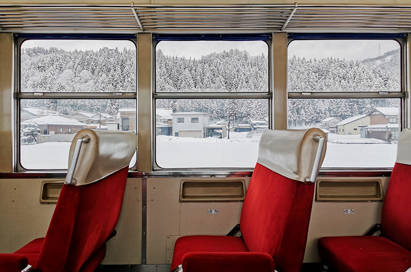 富山地方鉄道 車内