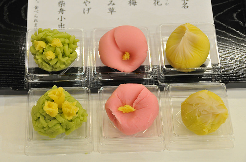 見本の和菓子 筆者が作った和菓子