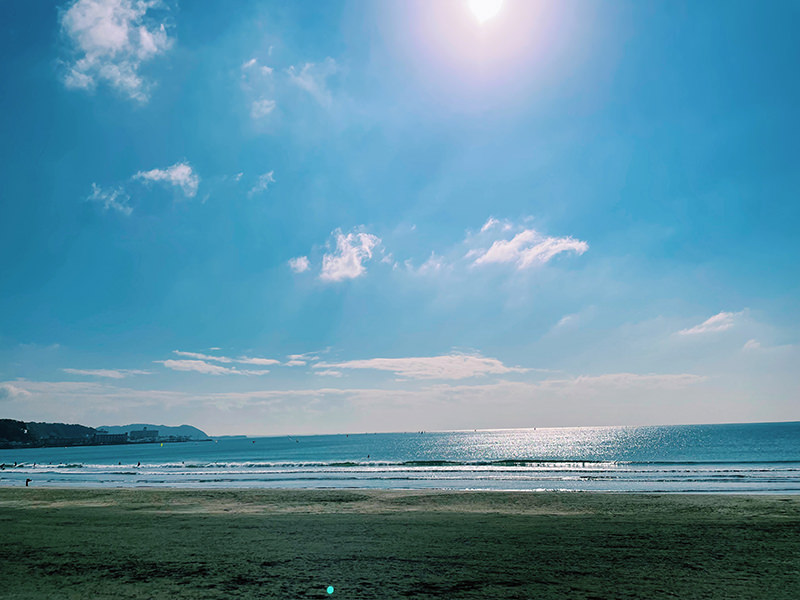 由比ガ浜付近