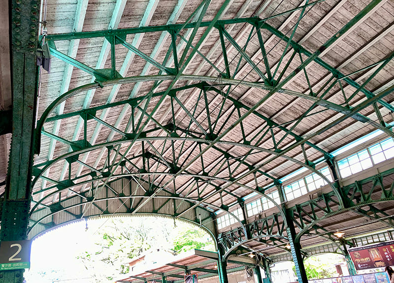 八瀬比叡山口駅　ドーム状の屋根