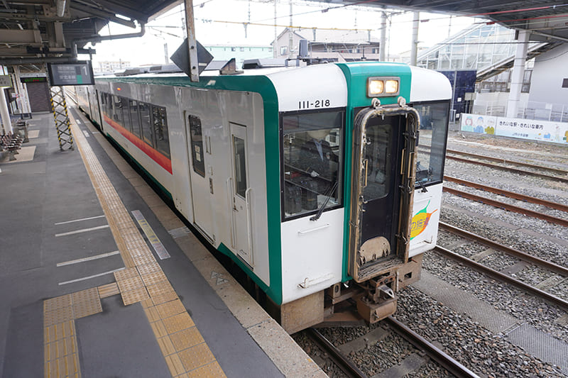 小牛田駅　キハ110系気動車
