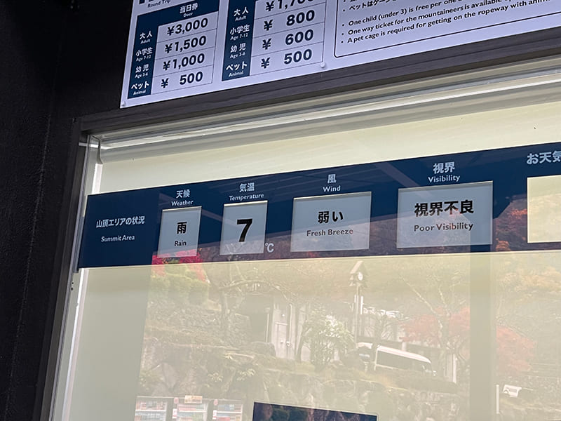 ロープウェイ山麓駅