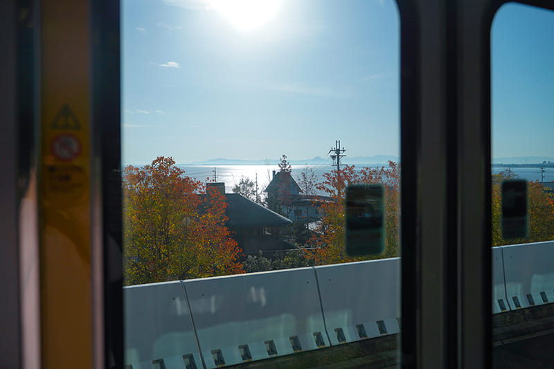 湖西線　車窓（小野駅ー近江高島駅）