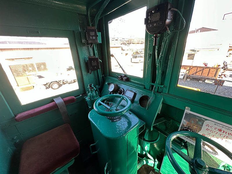 がくてつ機関車ひろば　ED291の運転台