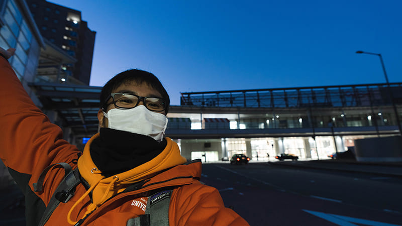 高岡駅　筆者