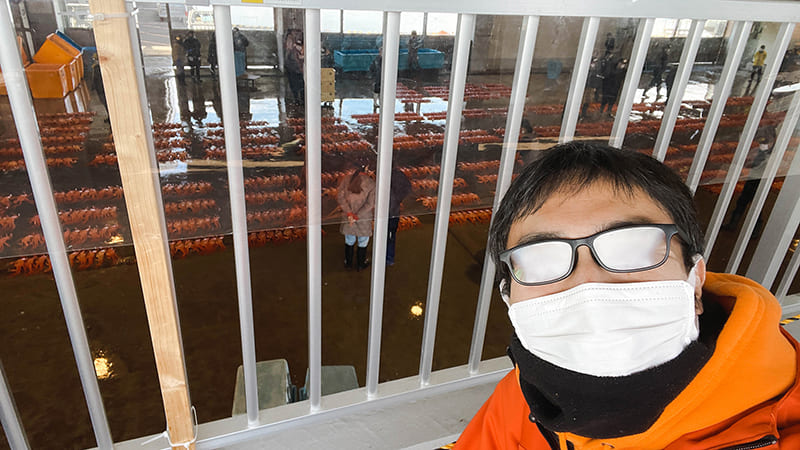 新湊漁港　筆者