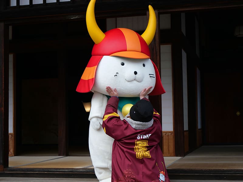 ひこにゃん ©彦根市 彦根城御書院