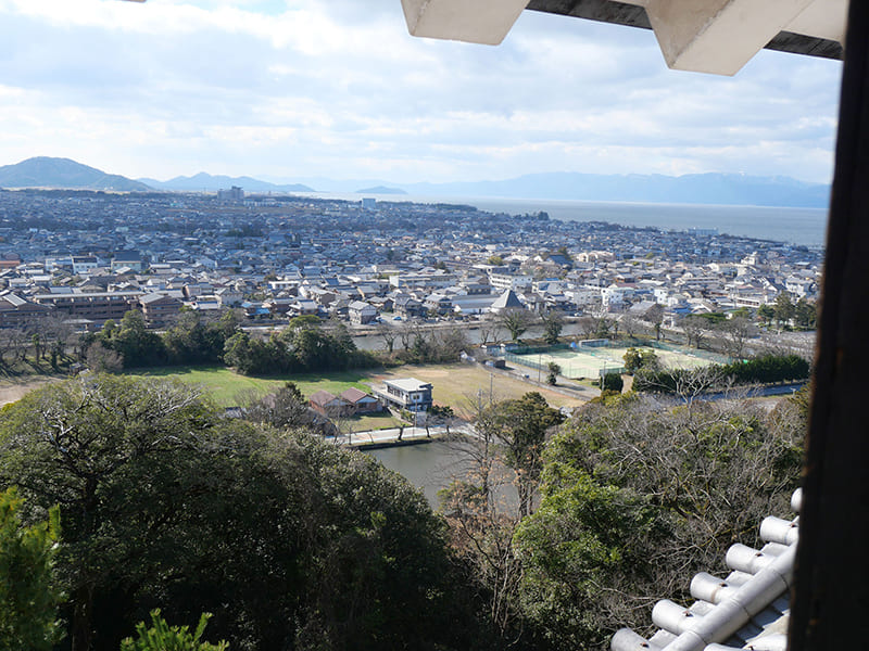 彦根城天守からの景色