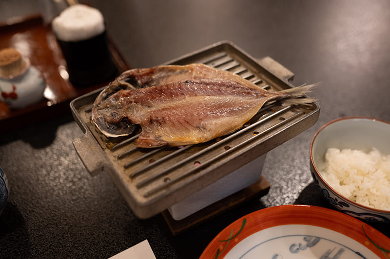 朝食　干物
