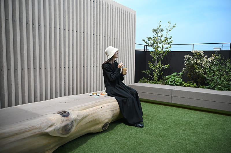 京ばあむCafe　テラス席